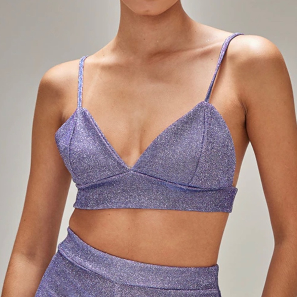 NWT Lilac Glitter Bralette